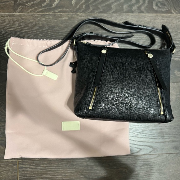 Radley London Black Leather Fountain Road Ziptop Crossbody Bag - Picture 1 of 5